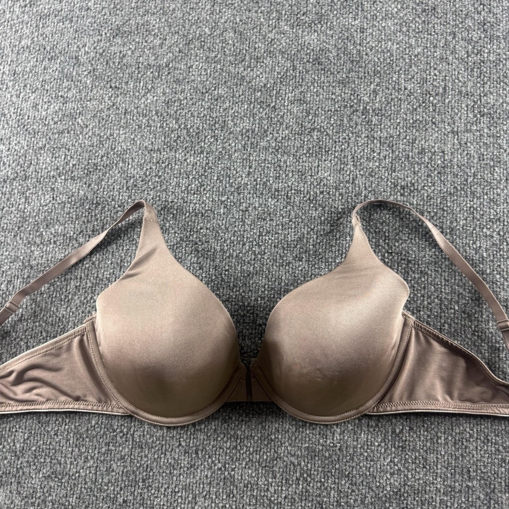 Vassarette T-Shirt Bra Womens 38D Beige Padded Underwire Microfiber Everyday